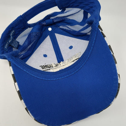 Chrome In The Dome 2017 Strapback Trucker Hat Blue OS Adjustable Port Authority