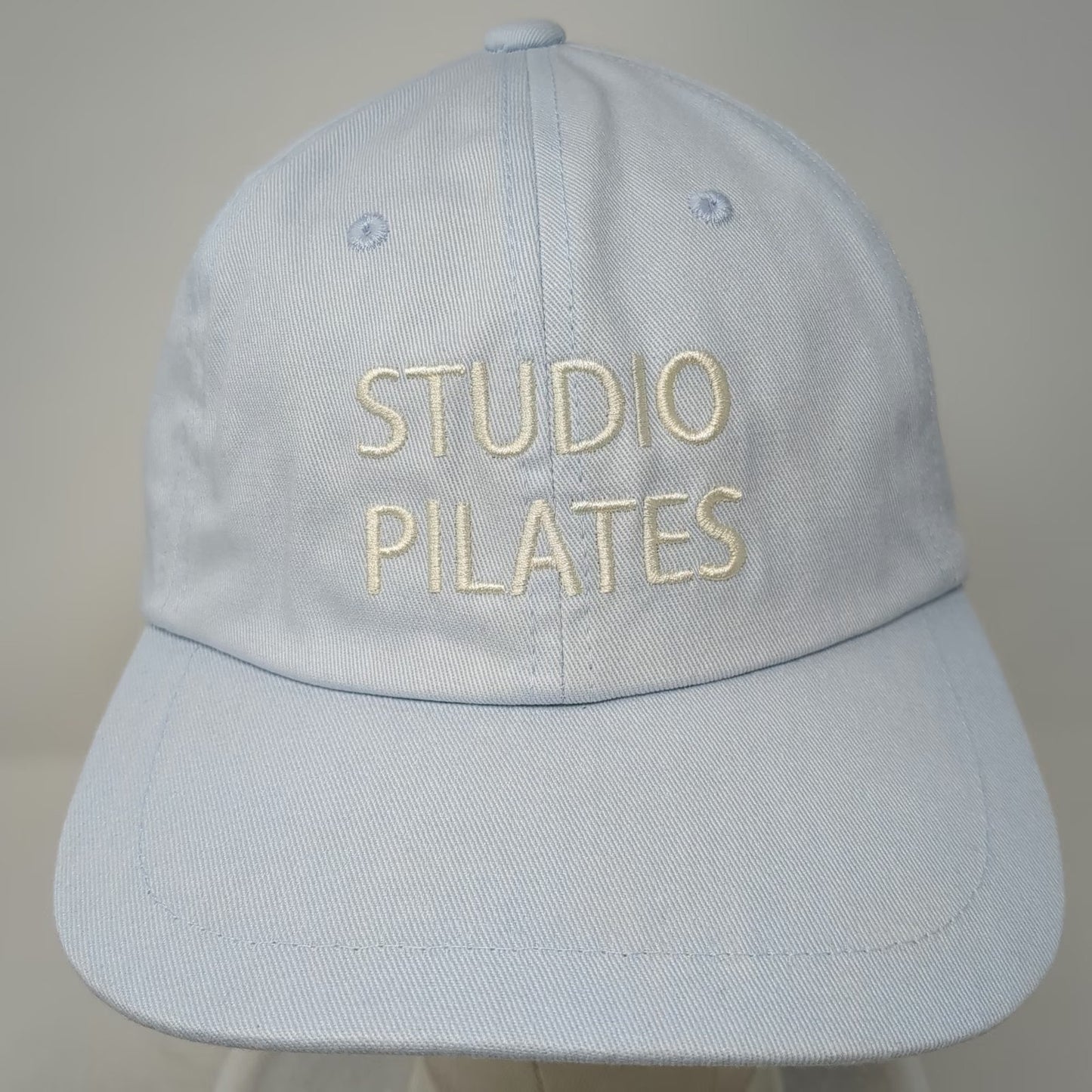 Studio Pilates Baseball Cap Blue One Size Adjustable Cotton Strapback Hat