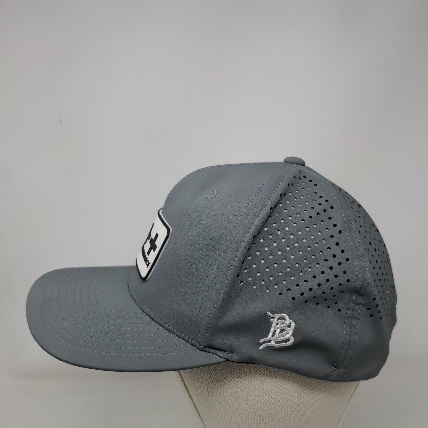 Add 2 Performance Snapback Hat Gray One Size Laser Cut Branded Bills