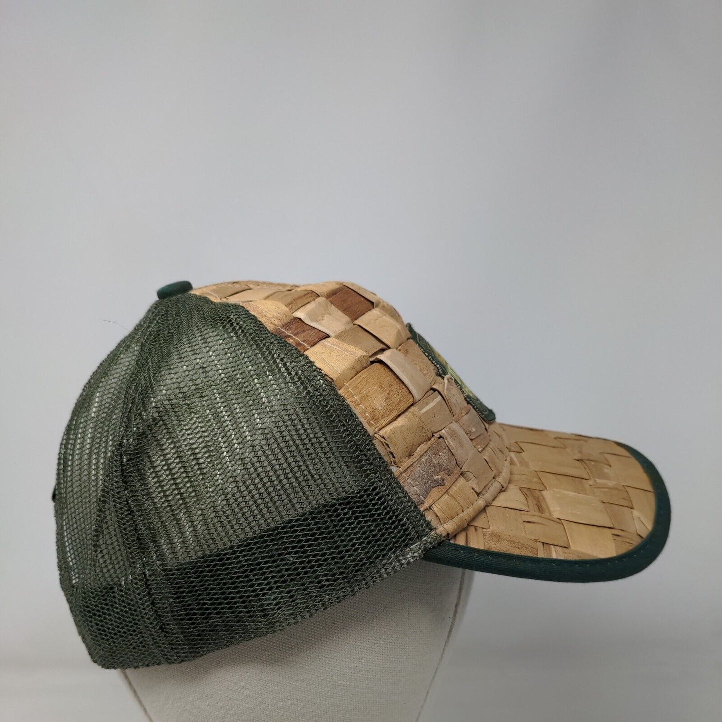 Corona Extra Brewed & Bottle in Mexico Straw Trucker Hat Multi OSFA Mesh Back