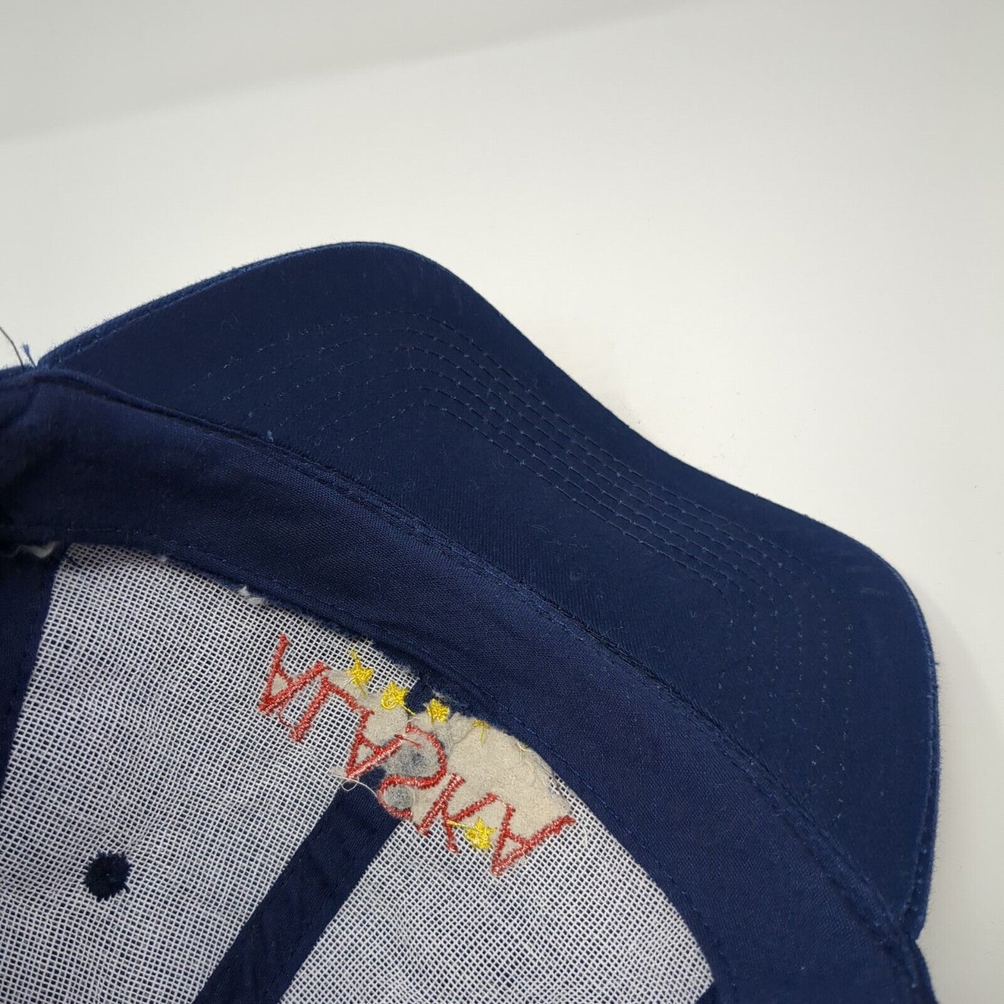 ALASKA Snapback Hat Blue One Size Adjustable Embroidered Patriotic Shirt & Co.