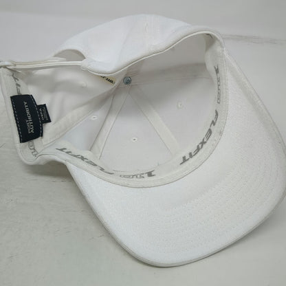 Port Authority Baseball Cap White One Size Eltropy Logo Strapback Polyester Hat