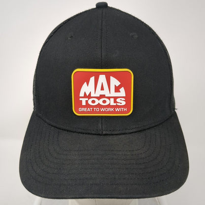 Richardson Trucker Hat Black One Size Mac Tools Great To Work With Logo Patch