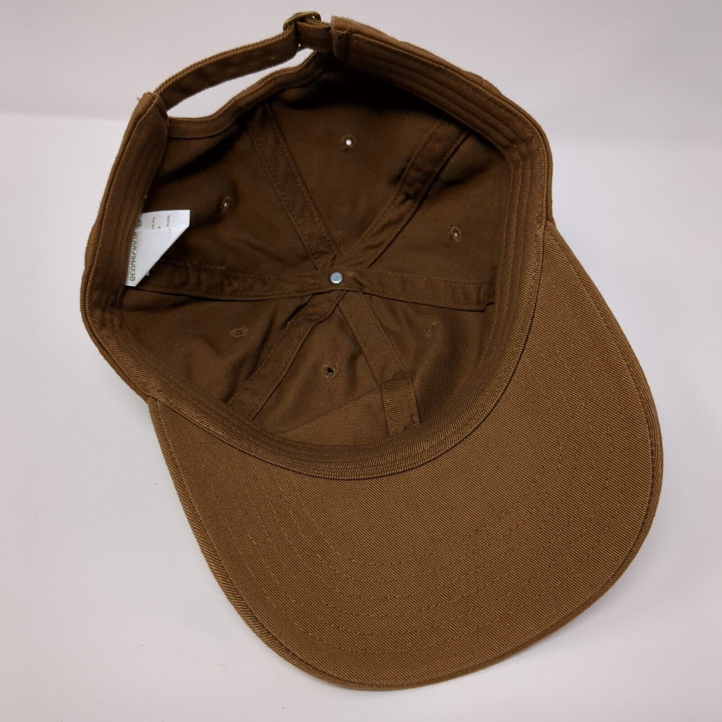 Econscious Slideback Hat Brown OSFA Adjustable Solid Blank 6 Panel