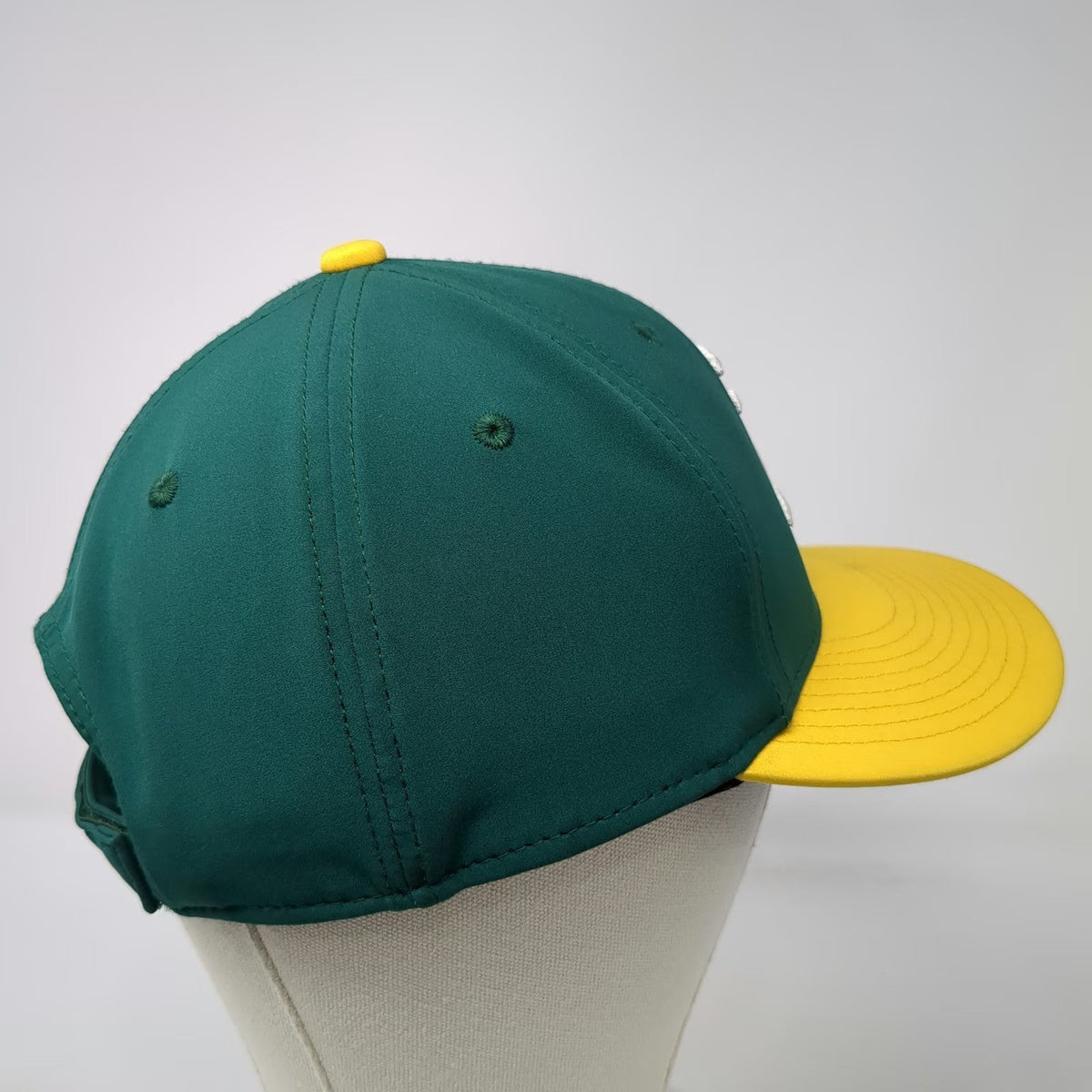 OC Sports Oakland A's Baseball Cap Green Yellow One Size MLB Strapback Team Hat