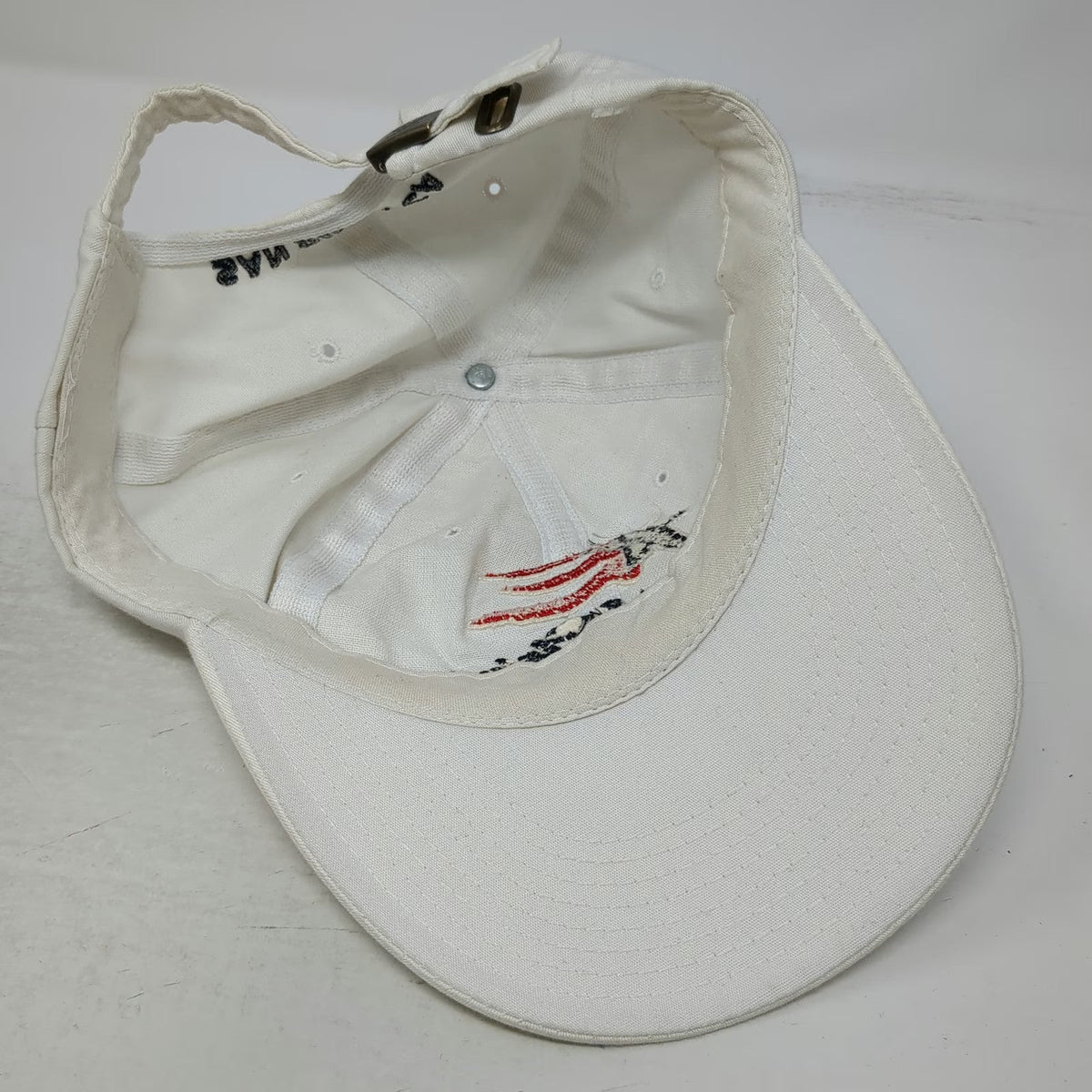 Stars & Stripes San Diego Hat White One Size Baseball Cap Blue Red Slideback