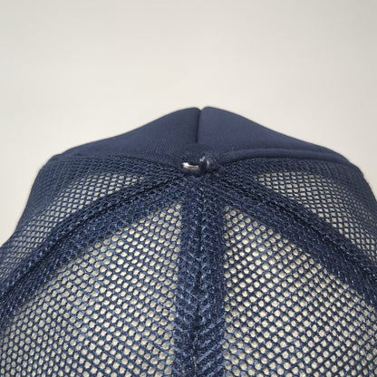 Police Training Institute Snapback Rope Trucker Hat Blue One Size Mesh Back