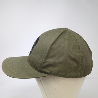 Zero Foxtrot Baseball Cap Green One Size Strapback USA Made Black Skull Ace Hat