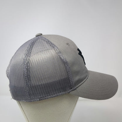 Vortex Baseball Cap Gray One Size Mesh Snapback Embroidered Logo Hunting Hat