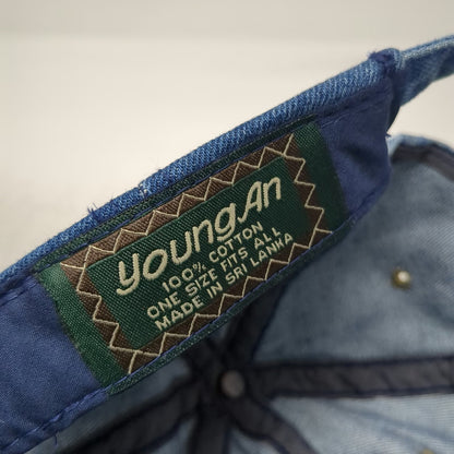 YoungAn Baseball Cap Blue Beige One Size Carfinders Mission Tx Strapback Hat