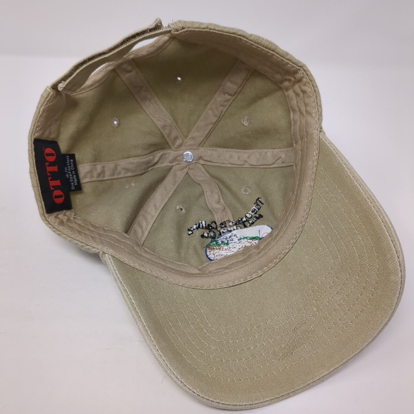 The Ocean Is Calling And I Must Go Acadia National Park Strapback Hat Tan OS