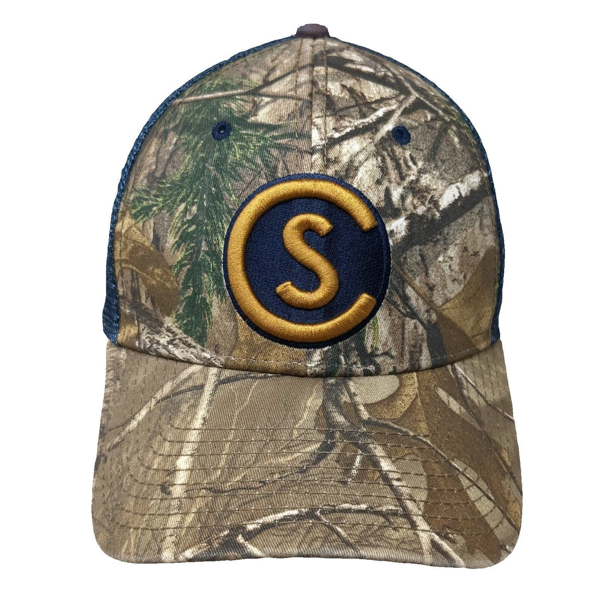The Game Trucker Hat Cole Swindell Camo Green Blue Gold One Size Mesh Snapback