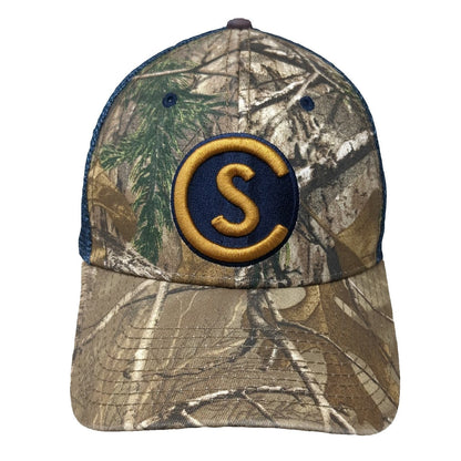 The Game Trucker Hat Cole Swindell Camo Green Blue Gold One Size Mesh Snapback