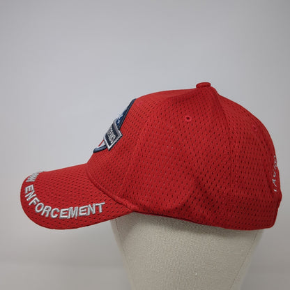 Tactical Systems Law Enforcement Baseball Cap Red OS Patriotic Mountain Lakes