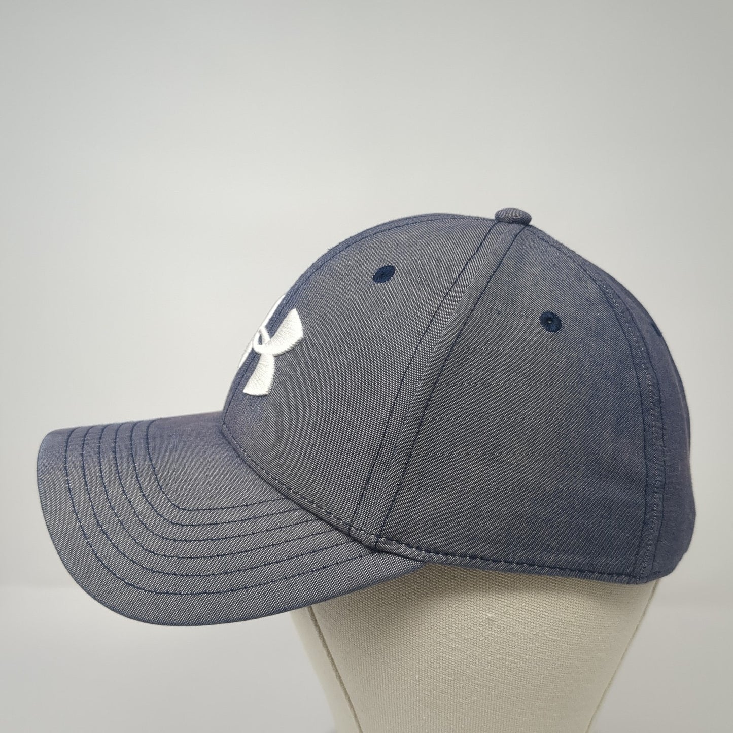Under Armour Golf Slideback Hat Blue One Size Embroidered Leather Strap
