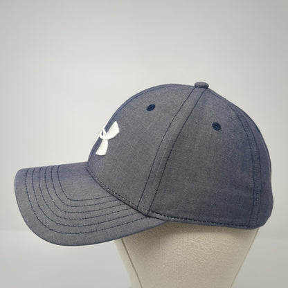 Under Armour Golf Slideback Hat Blue One Size Embroidered Leather Strap