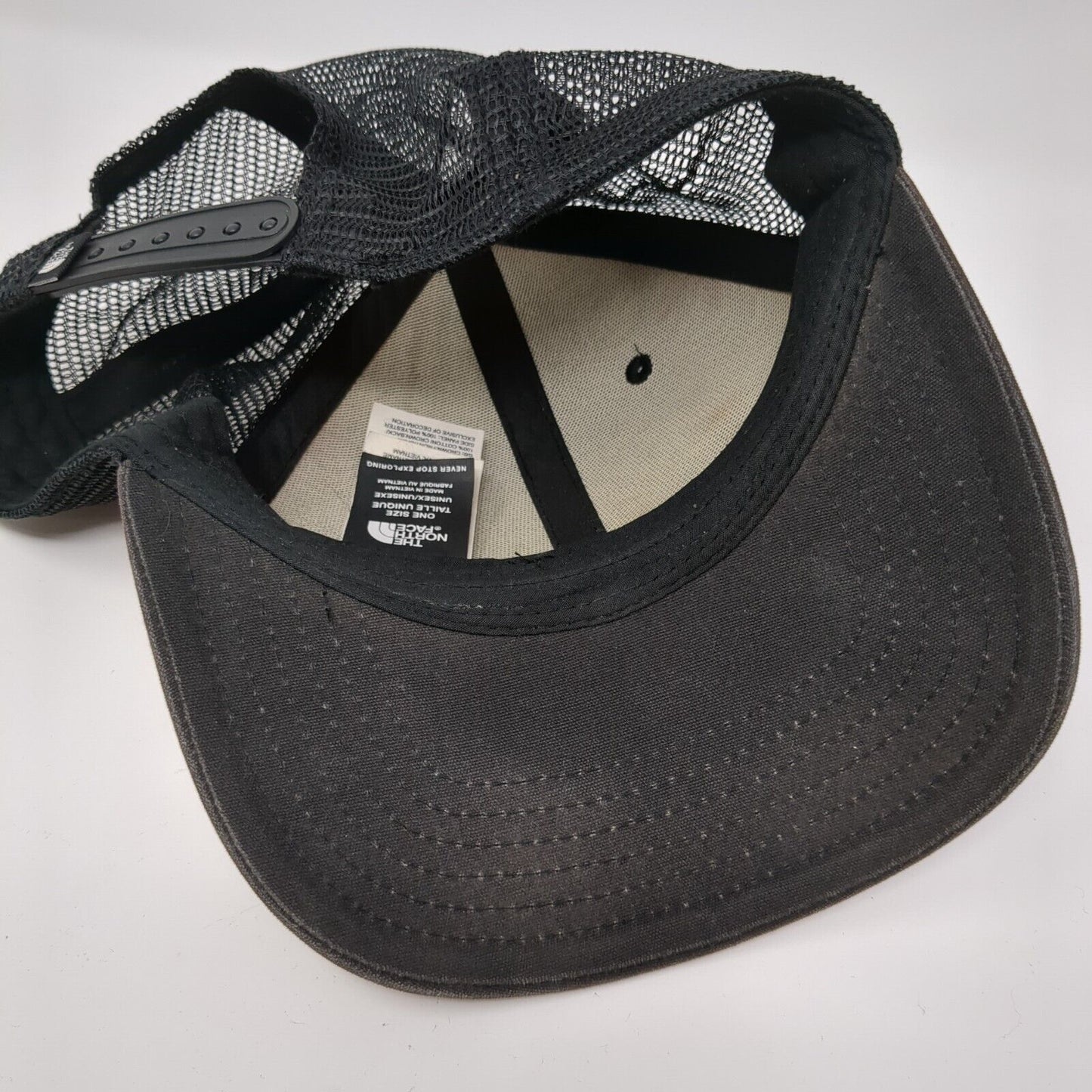 The North Face Bear Snapback Trucker Hat Brown One Size Mesh Back