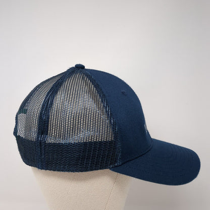 Worldserve International Snapback Trucker Hat Blue OS Adjustable Mesh Linksoul