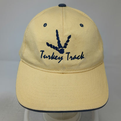 Town Talk Baseball Cap Yellow One Size Turkey Track Bear Strapback Cotton Hat