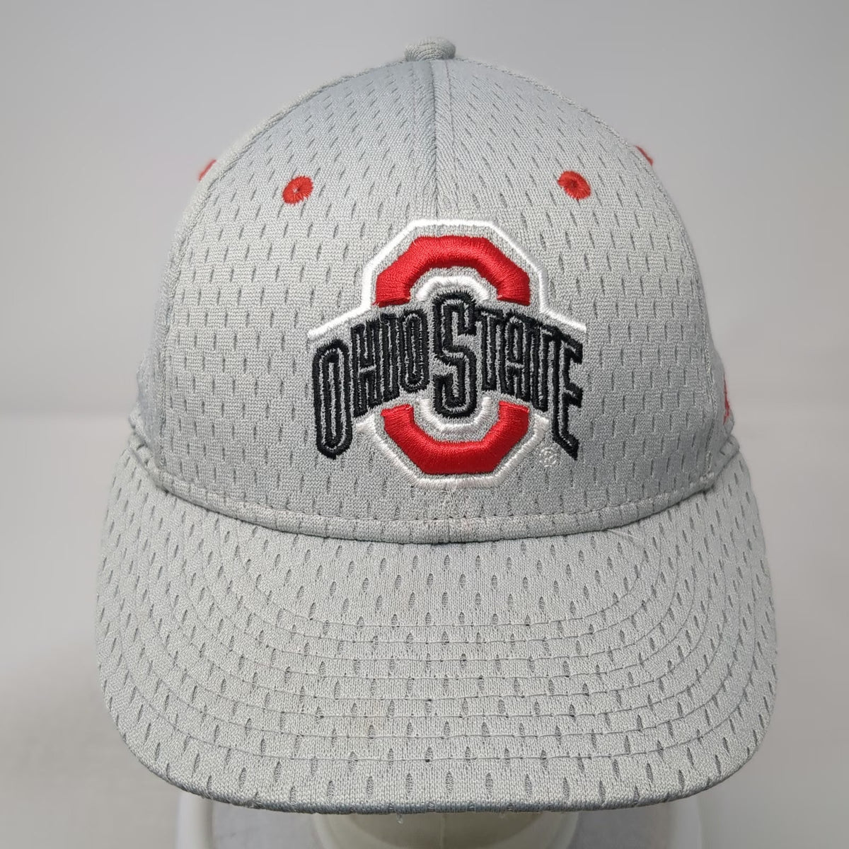 Signatures Ohio State Buckeyes NCAA Gray One Size Mesh Snapback Cap Hat Logo