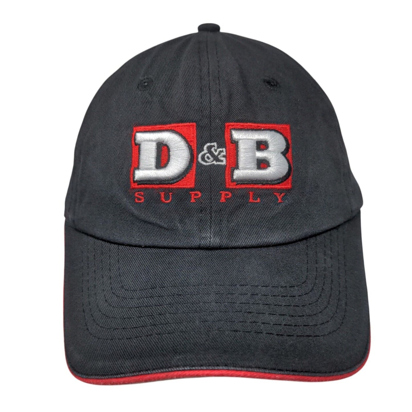 D&B Supply Slideback Hat Black OSFA Embroidered 6 Panel Buck's Bags