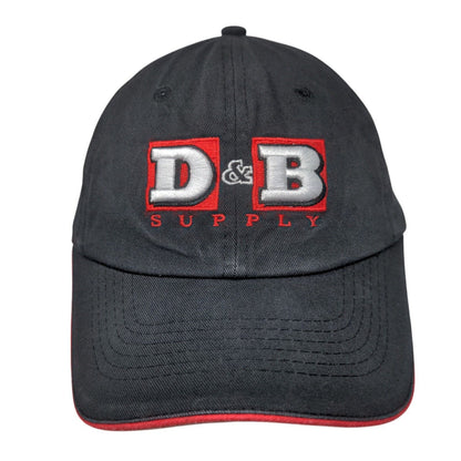 D&B Supply Slideback Hat Black OSFA Embroidered 6 Panel Buck's Bags