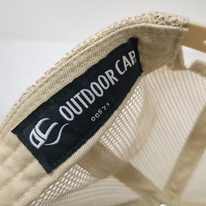 Outdoor Cap Trucker Hat Gray Beige One Size Mesh Back RMEF Team Elk Snapback