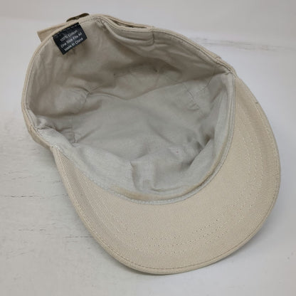 Kerrits Army Cap Beige One Size Cotton Buckle Strapback Cadet Carrot Logo Hat