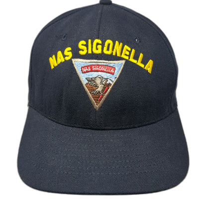 Pacific Crest Snapback Blue One Size NAS Sigonella US Navy Made in USA Hat