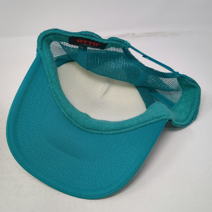Otto Trucker Hat Blue White One Size Snowport Bobsled League Mesh Snapback Hat