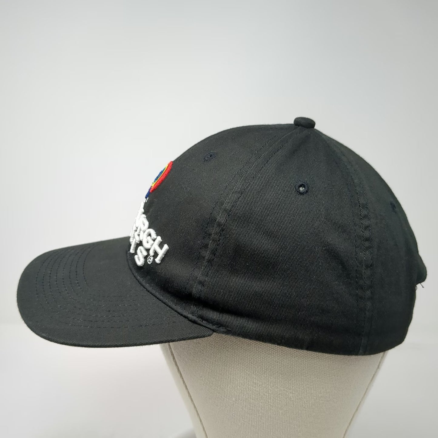 IBEX Baseball Cap Black One Size Pittsburgh Paints Rainbow Logo Slideback Hat