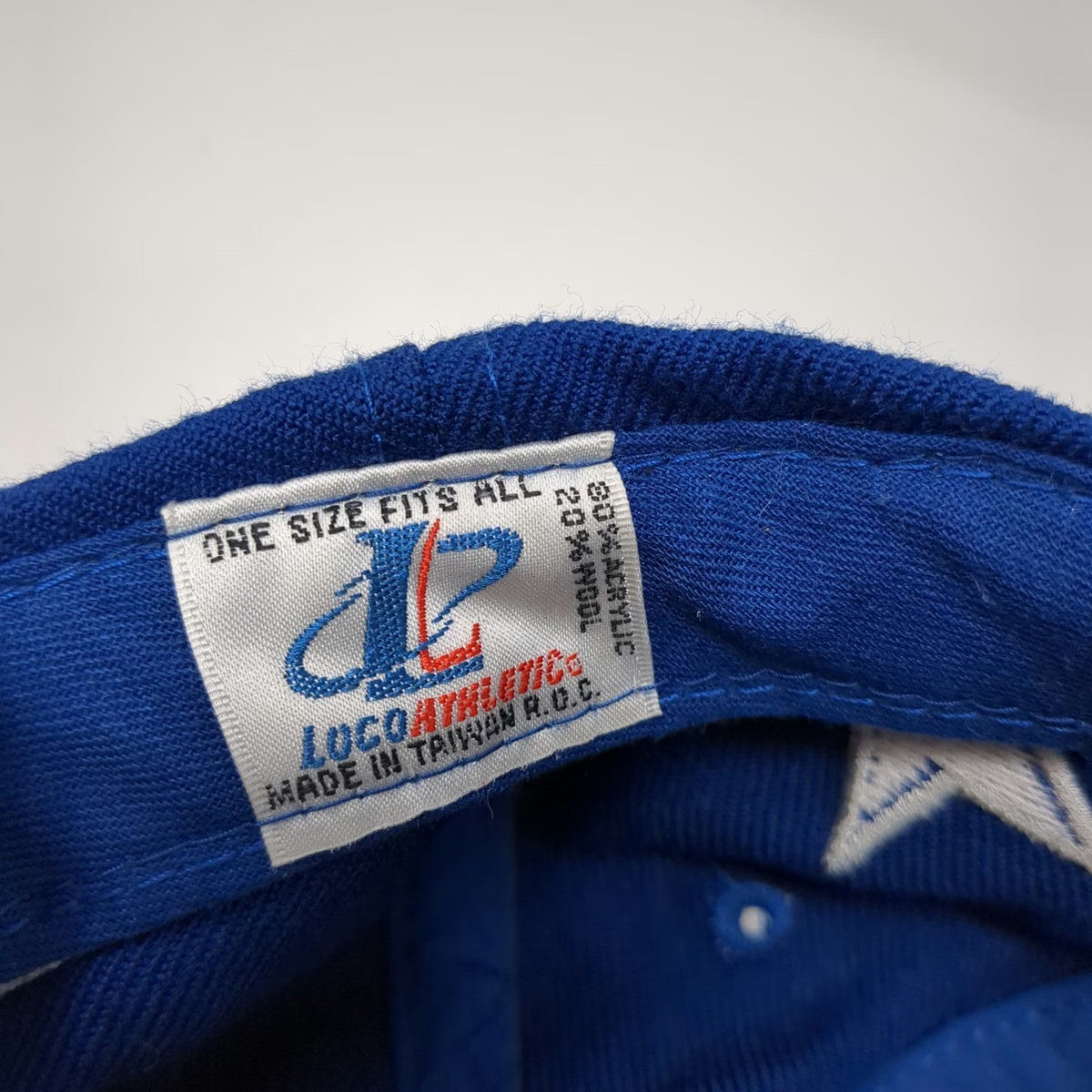 Logo Athletic Dallas Cowboys NFL Pro Line Snapback Hat Blue Vintage Side Hits