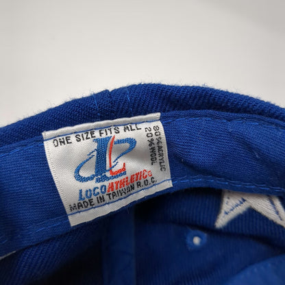 Logo Athletic Dallas Cowboys NFL Pro Line Snapback Hat Blue Vintage Side Hits