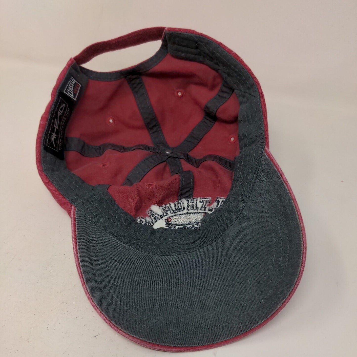 Ahead Men's Slideback Hat Red St Thomas 100% Cotton 1493 Embroidered Logo