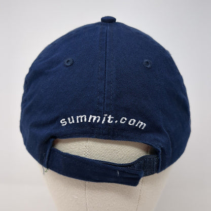 Summit Electric Supply Strapback Baseball Cap Blue One Size Adjustable Patriotic