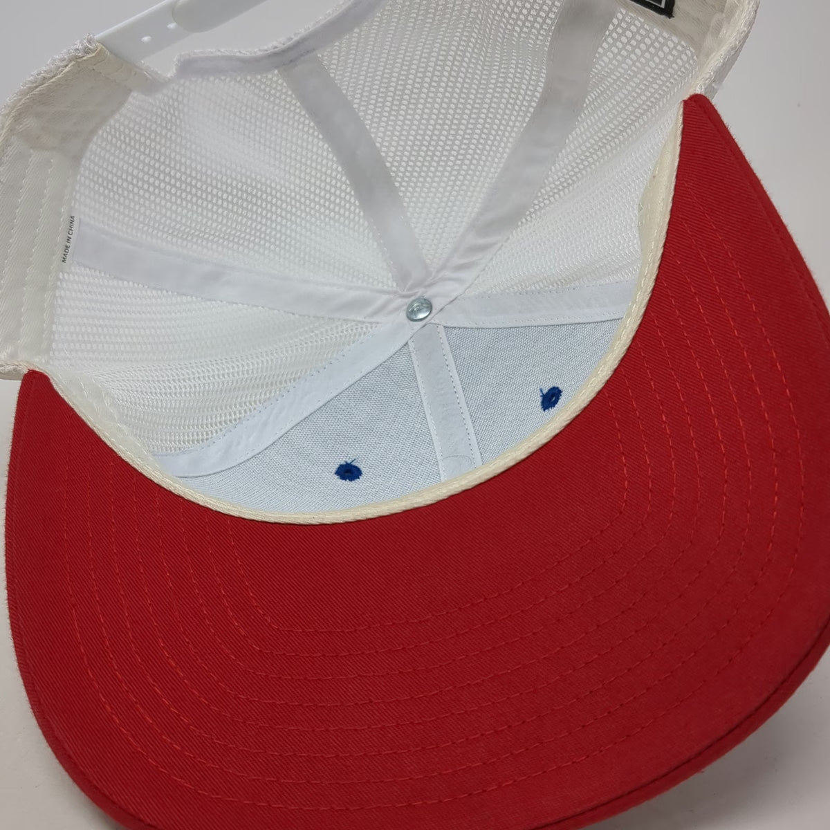 Richardson Trucker Hat Blue OSFM USSA Tri Divisional Grand Targhee Resort Bison