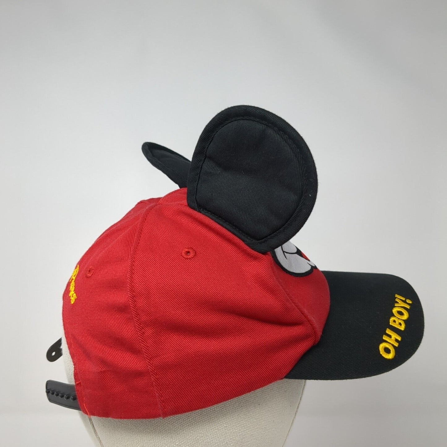 Mickey Mouse Ears Snapback Hat Red Toddler 51-53cm Oh Boy Disney Parks