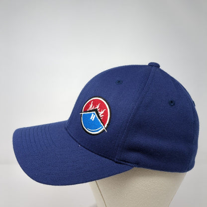 Flexfit by Yupoong Fitted Hat Blue S/M Lightweight Embroidered 6 Panel