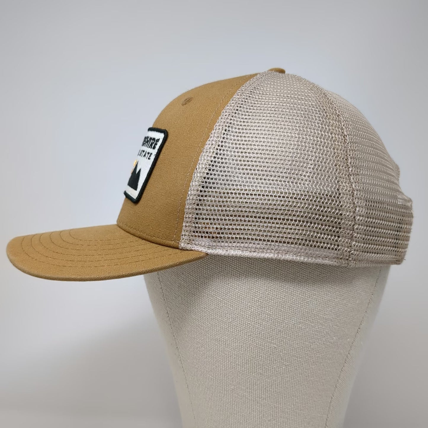 Granite State Apparel Trucker Hat Brown One Size New Hampshire Mountains Mesh