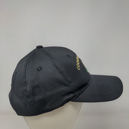 Coquina Veterans Snapback Hat Black One Size Embroidered Adjustable