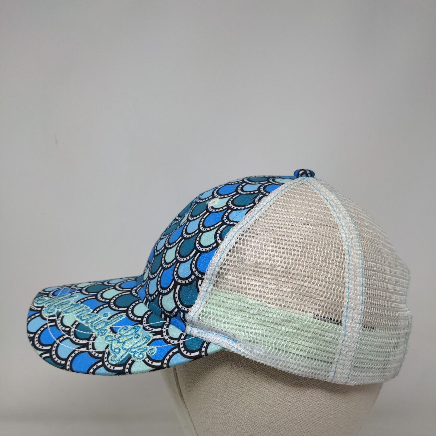 Mermaid Life Strapback Trucker Hat Multicolor OSFA Embroidered Mesh Back