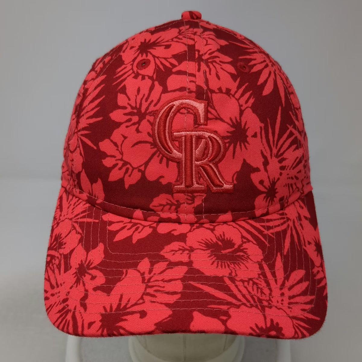 Colorado Rockies MLB New Era Snapback Red One Size Floral Hibiscus 9TWENTY Hat