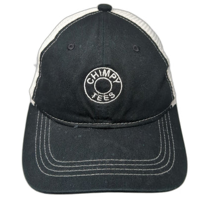 Port Authority Trucker Hat Black One Size Chimpy Tees Logo Mesh Back Snapback