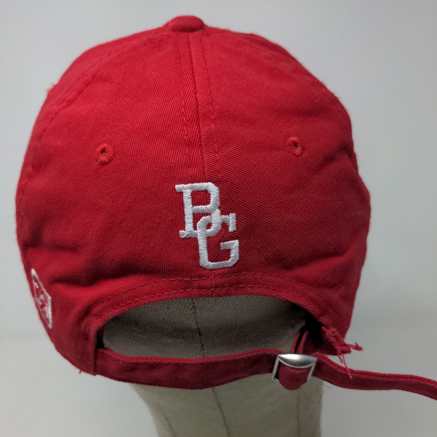 The Game Men's Slideback Hat Red Size OSFM Embroidered BG Squirrel Logo