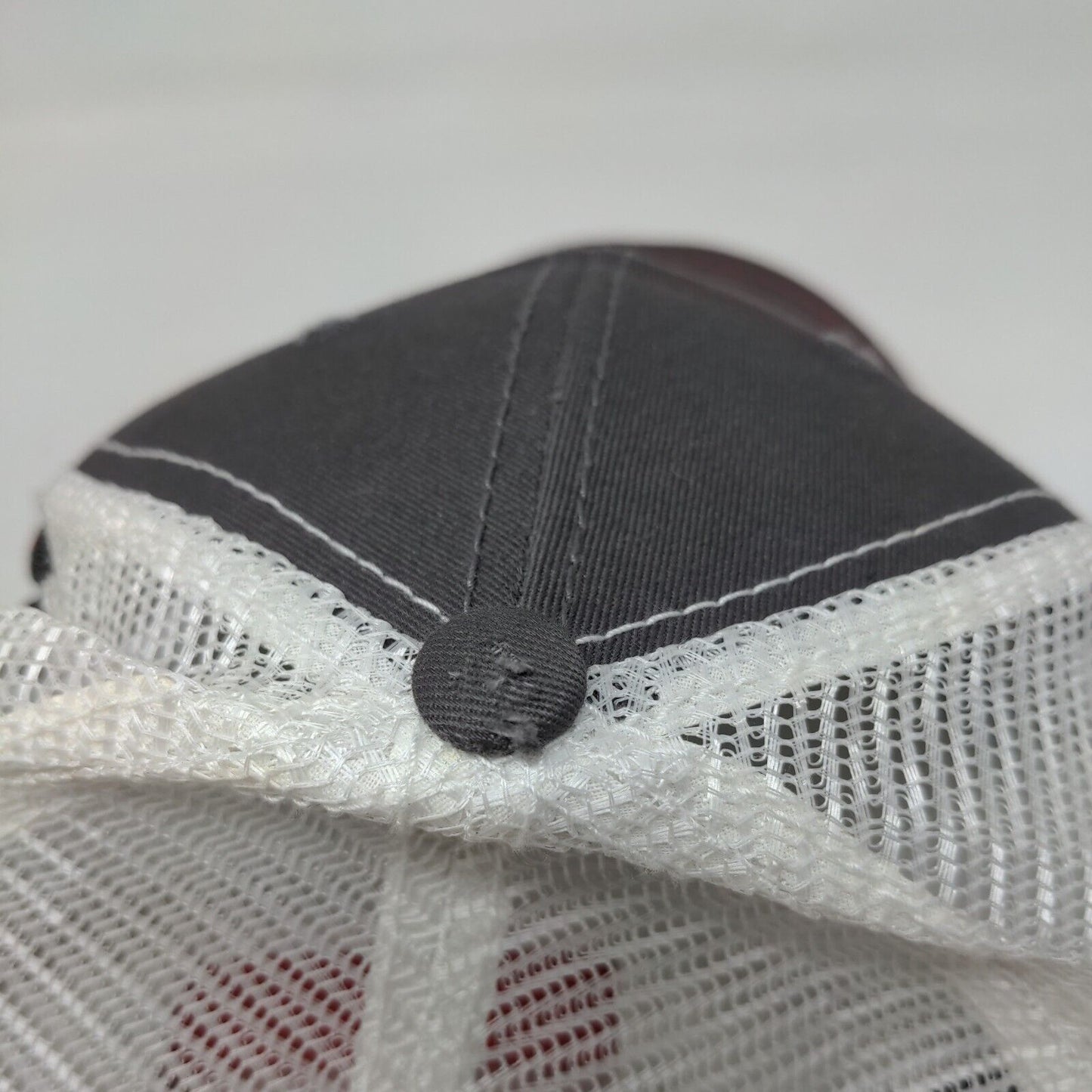 Peterbilt Snapback Mesh Back Trucker Hat Gray One Size Embroidered