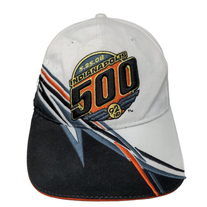 Main Gate Men's Strapback Hat Multicolor OSFM Embroidered Indy 500 Logo 2008