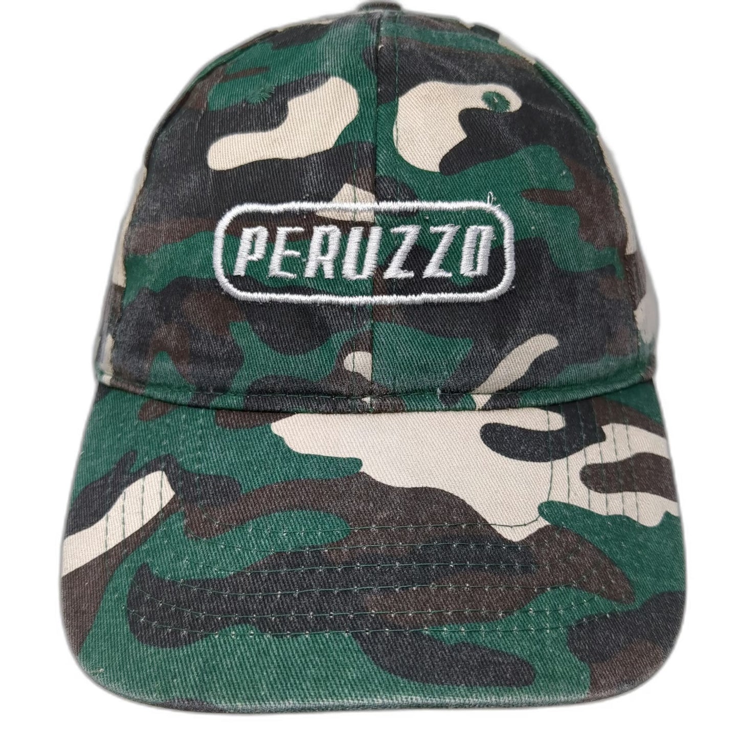 3 Cime Peruzzo Baseball Cap Green Camo One Size Strapback Cotton Bike Logo Hat