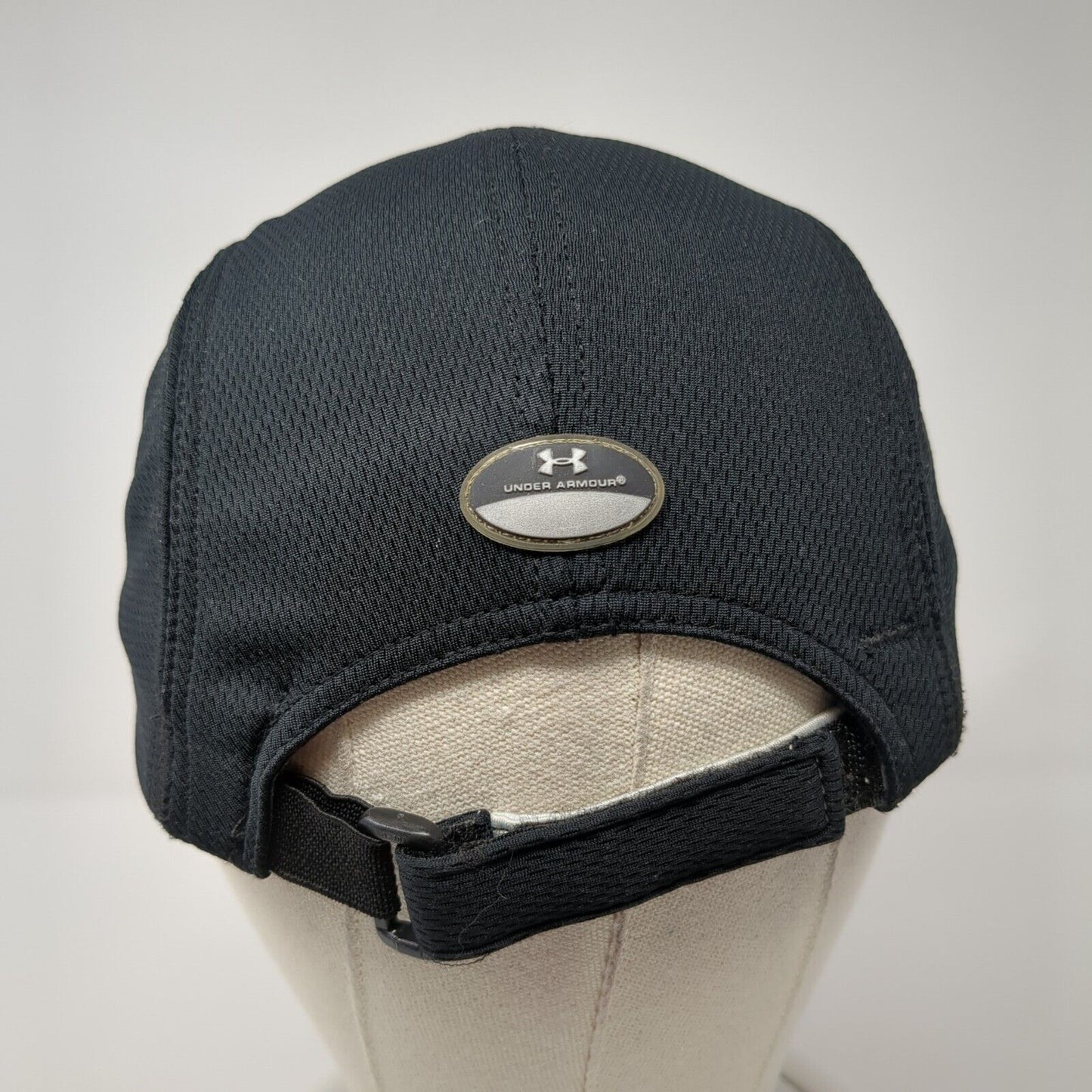Under Armour Strapback 5 Panel Cap Black One Size Adjustable Embroidered