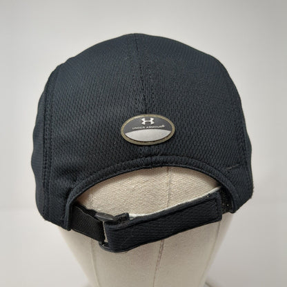 Under Armour Strapback 5 Panel Cap Black One Size Adjustable Embroidered
