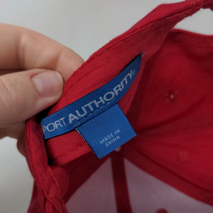 Skillets Slideback Hat Red One Size Solid Embroidered Port Authority